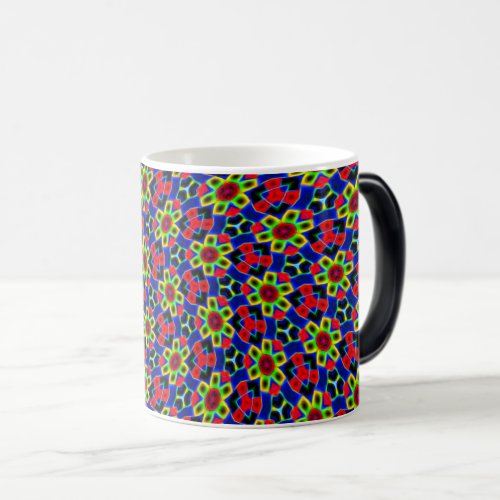 Colorful Neon Flower Magic Mug