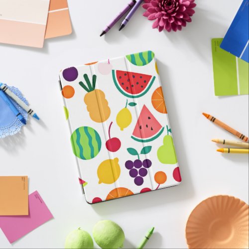 Colorful Neon Fruit Fiesta iPad Air Cover