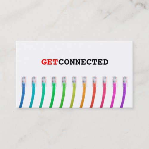 Colorful Network Cables Business Card