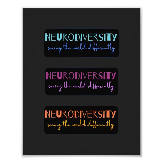 Colorful Neurodiversity  Photo Print (Front)