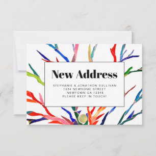 Colorful New Address Announcement Card