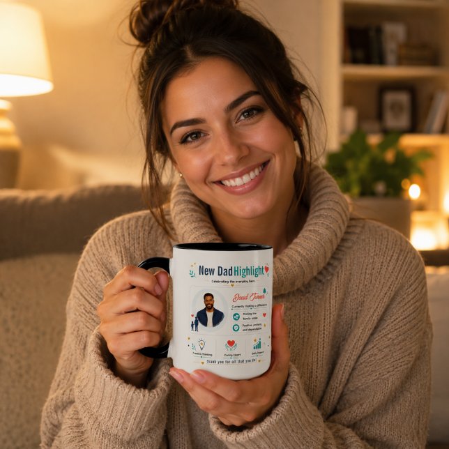 Colorful New Dad Highlight Appreciation Profile Mug (Colorful New Dad Highlight Appreciation Profile Mug
)