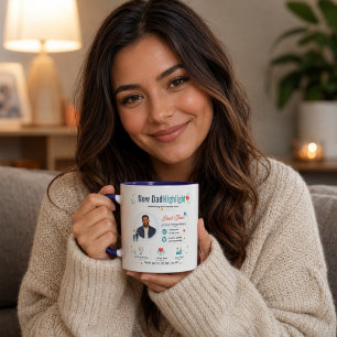 Colorful New Dad Highlight Appreciation Profile Mug