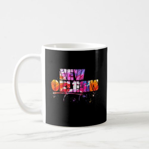 Colorful New Orleans Lettering  Watercolor New Orl Coffee Mug