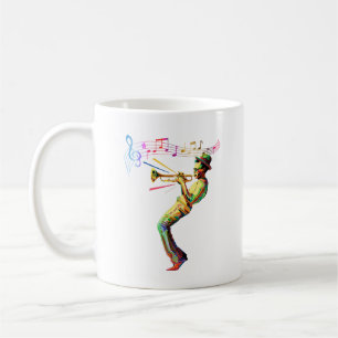 Colorful New York City Jazz Music Coffee Mug