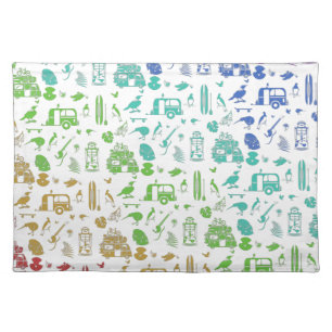 Colorful New Zealand Pattern Cloth Placemat