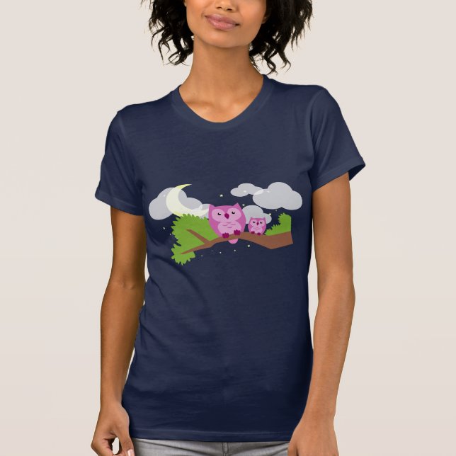Colorful Night Owl T-Shirt (Front)