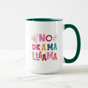 Colorful No Drama Llama Mug