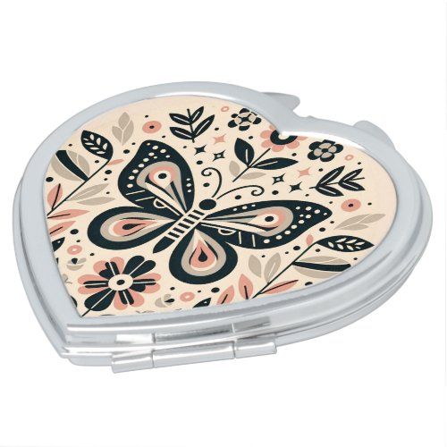Colorful Nordic Style butterfly Compact Mirror