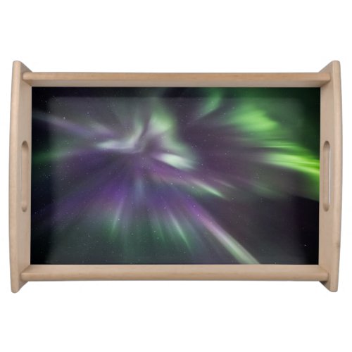 Colorful Northern Lights Serving Tray