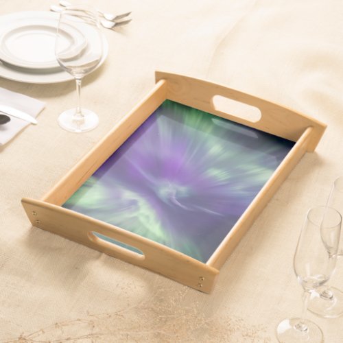 Colorful Northern Lights Serving Tray