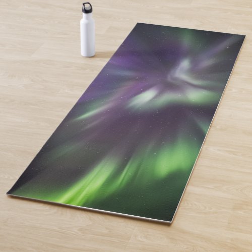 Colorful Northern Lights Yoga Mat