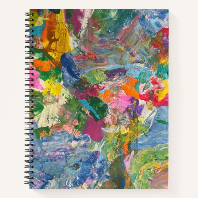 Colorful Notebook Groovy Aesthetic Dream Journal (Front)