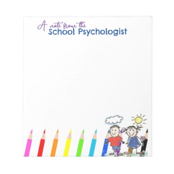Colorful Notes From The School Psychologist by schoolpsychdesigns at Zazzle