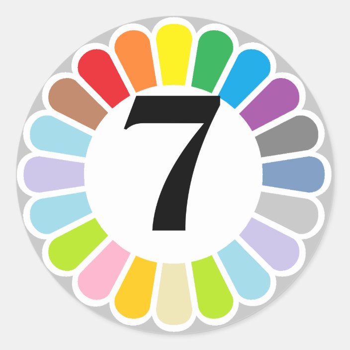 Number 7 Sticker Printable