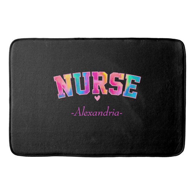 Colorful Nurse Bath Mat (Front)