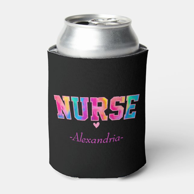 Colorful Nurse Can Cooler (Can Front)
