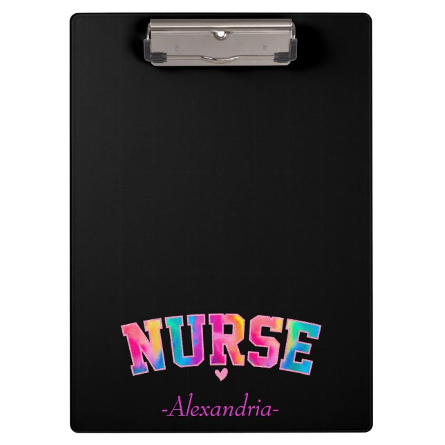 Colorful Nurse Clipboard (Front)