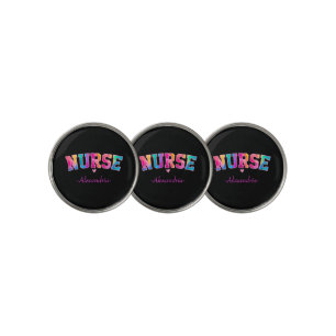 Colorful Nurse Golf Ball Marker