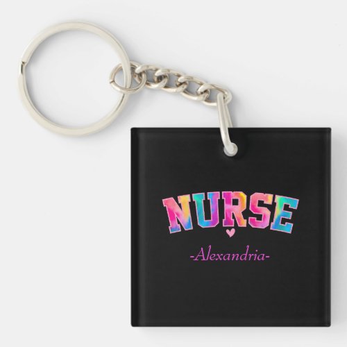 Colorful Nurse Keychain