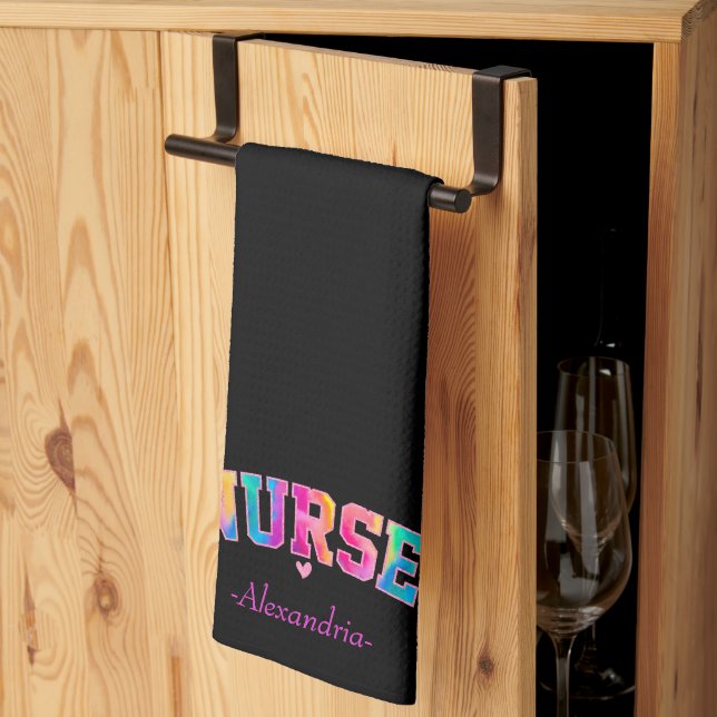 Colorful Nurse Kitchen Towel (Thirds Fold)