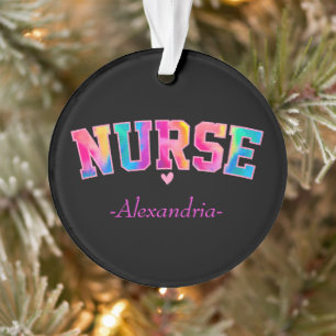 Colorful Nurse Ornament