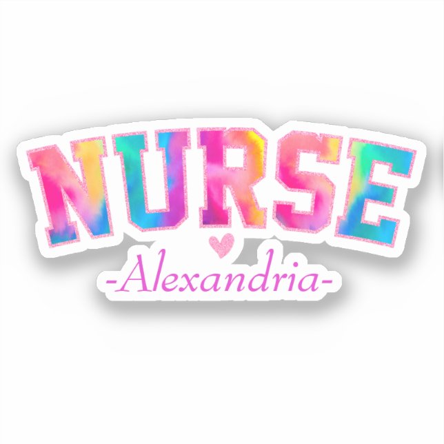 Colorful Nurse Sticker (Front)