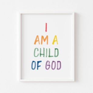 Colorful nursery bible verse art print set of 3