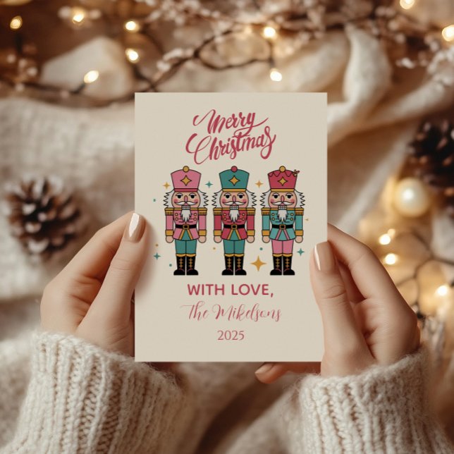 Colorful Nutcracker Christmas Holiday Card (Creator Uploaded)