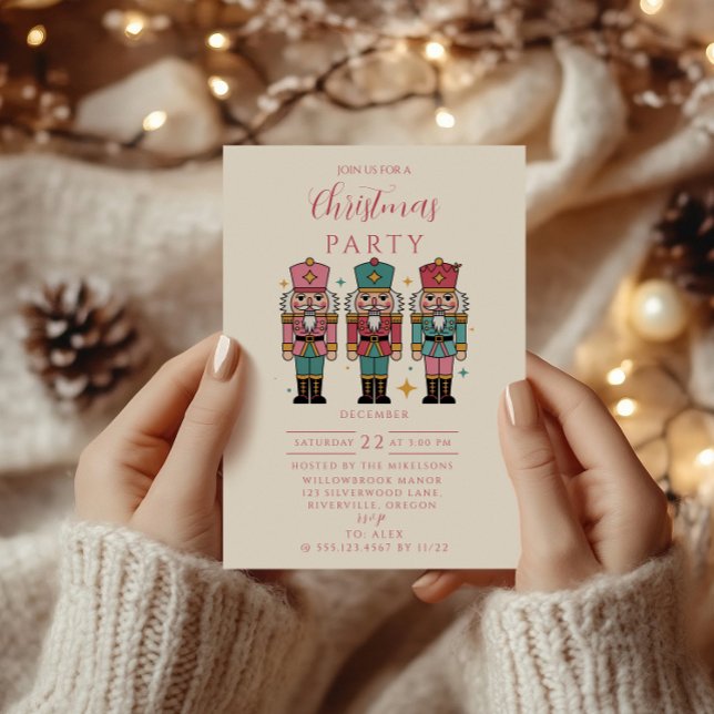 Colorful Nutcracker Christmas Invitation (Creator Uploaded)