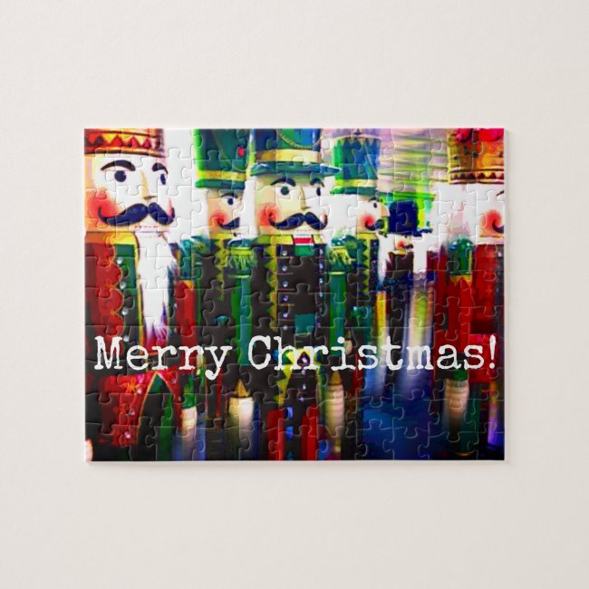Colorful Nutcracker Soldiers Merry Christmas