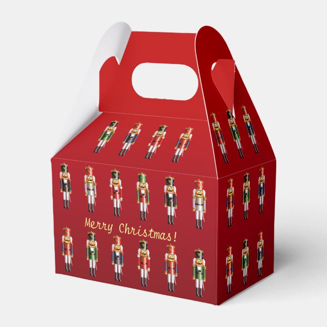 Colorful Nutcrackers' Army Favor Boxes (Front Side)