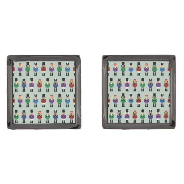 Colorful Nutcrackers - Cufflinks (Front)