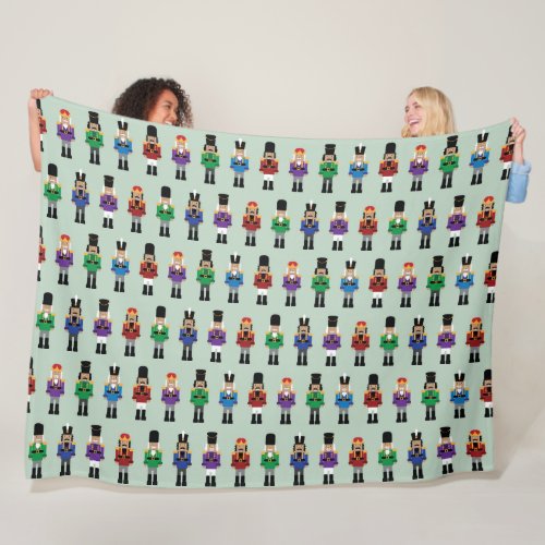 Colorful Nutcrackers _ Fleece Blanket