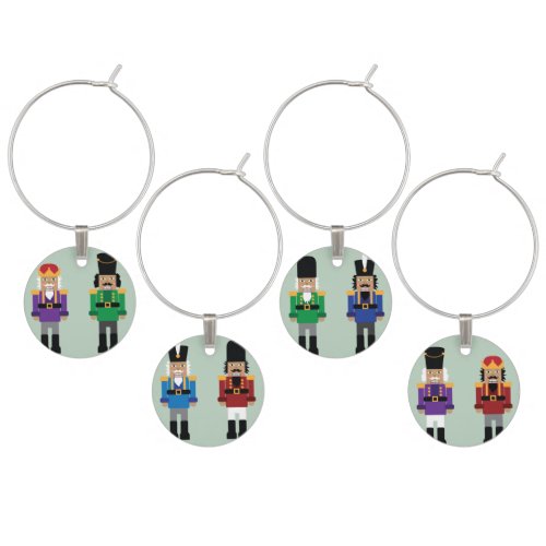 Colorful Nutcrackers _ Wine Charms