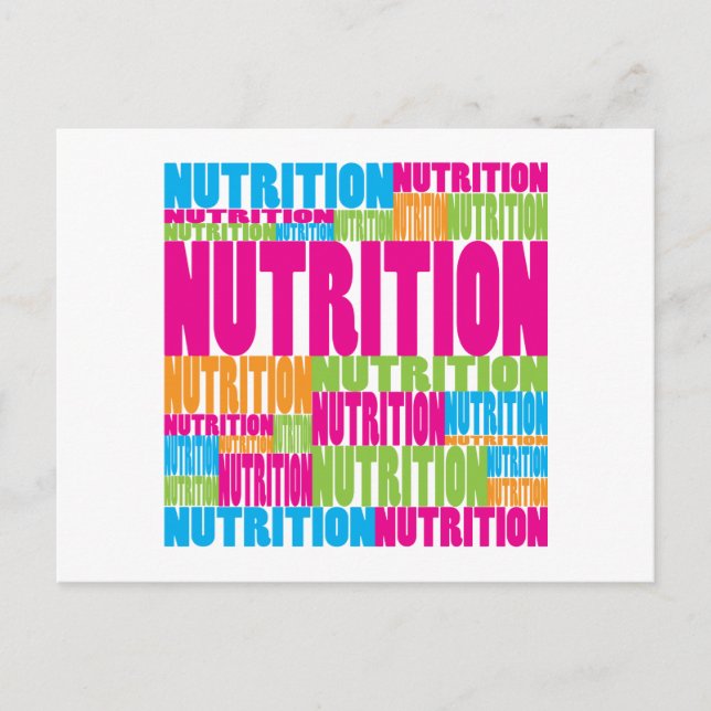 Colorful Nutrition Postcard (Front)