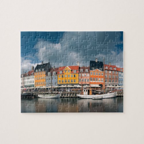 Colorful Nyhavn Waterfront Copenhagen Denmark Jigsaw Puzzle