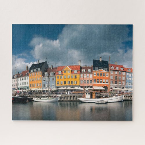 Colorful Nyhavn Waterfront Copenhagen Denmark Jigsaw Puzzle