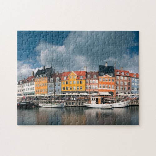 Colorful Nyhavn Waterfront Copenhagen Denmark Jigsaw Puzzle