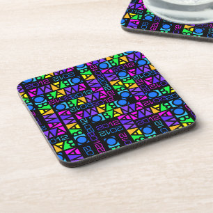 Colorful OBAMA 2012 coasters