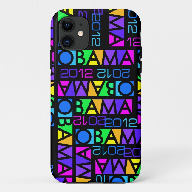 Colorful Obama 2012 iPhone 5 Case-Mate Case-Mate iPhone Case (Back)