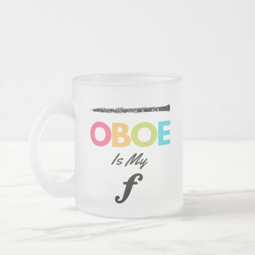 Colorful Oboe Is My Forte Oboist Funny Coffee Mug