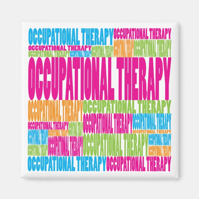 Colorful Occupational Therapy Magnet (Front)