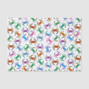 Colorful Ocean Crabs Tissue Paper