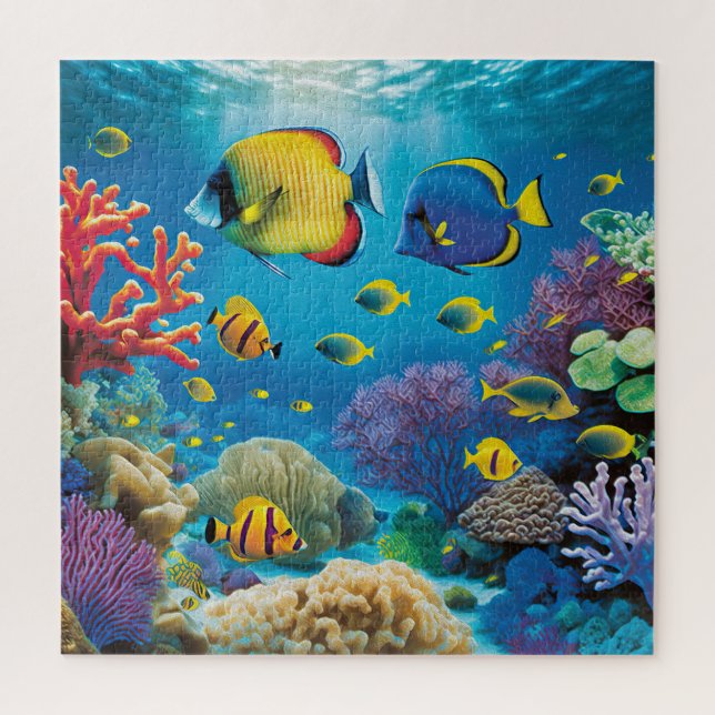 Colorful Ocean Fish Jigsaw Puzzle (Vertical)