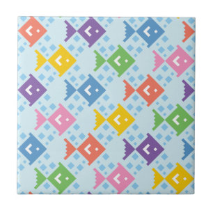 Colorful Ocean Fish Pattern Ceramic Tile