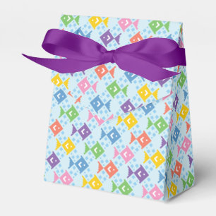 Colorful Ocean Fish Pattern Favor Boxes