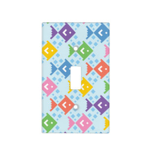 Colorful Ocean Fish Pattern Light Switch Cover