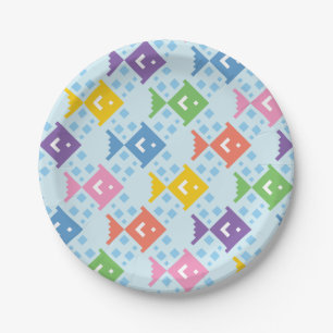 Colorful Ocean Fish Pattern Paper Plates