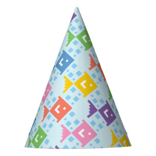 Colorful Ocean Fish Pattern Party Hat